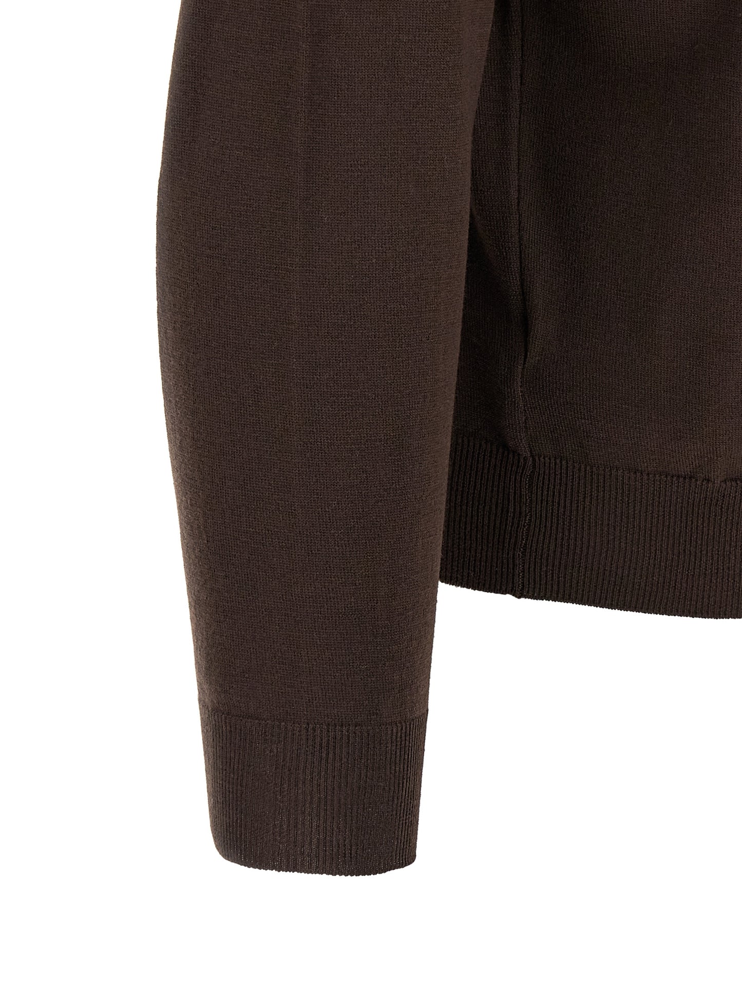Cardigan ZANONE en laine vierge marron