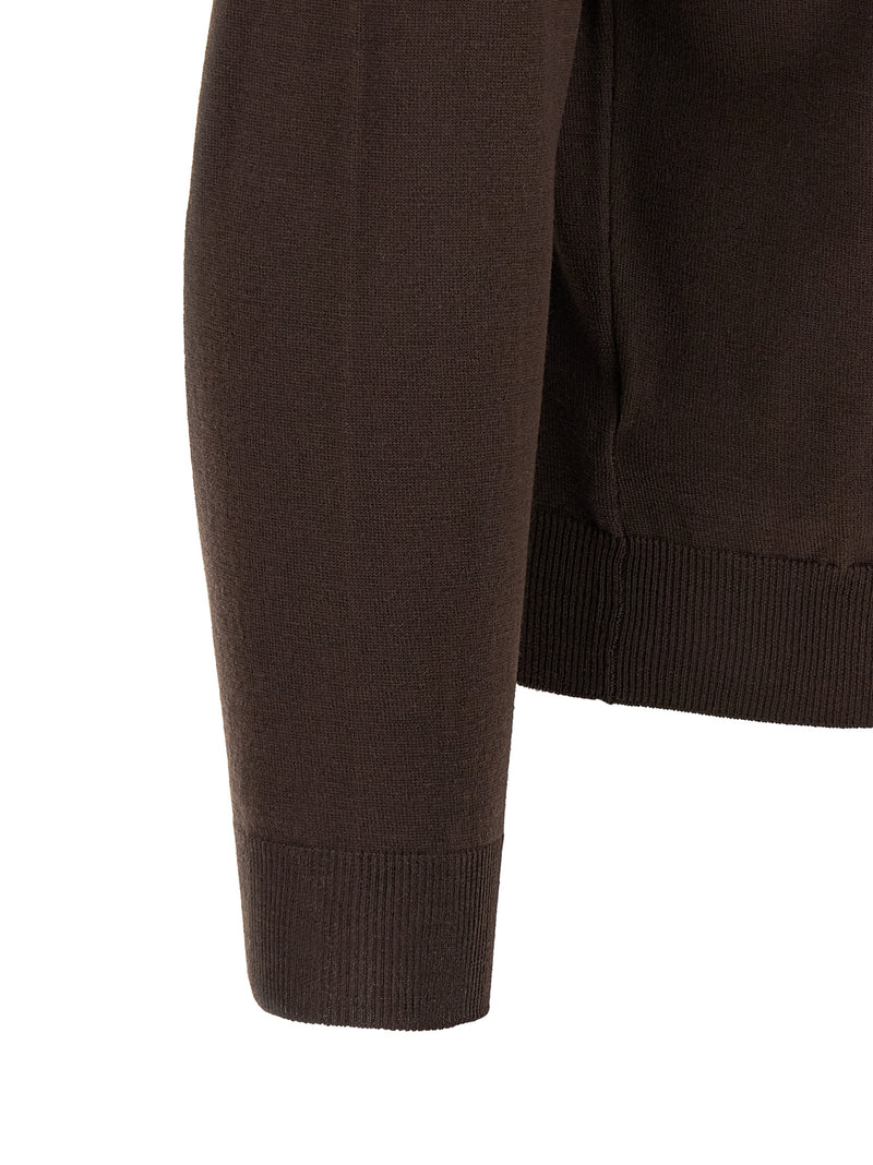 ZANONE Brown Virgin Wool Cardigan