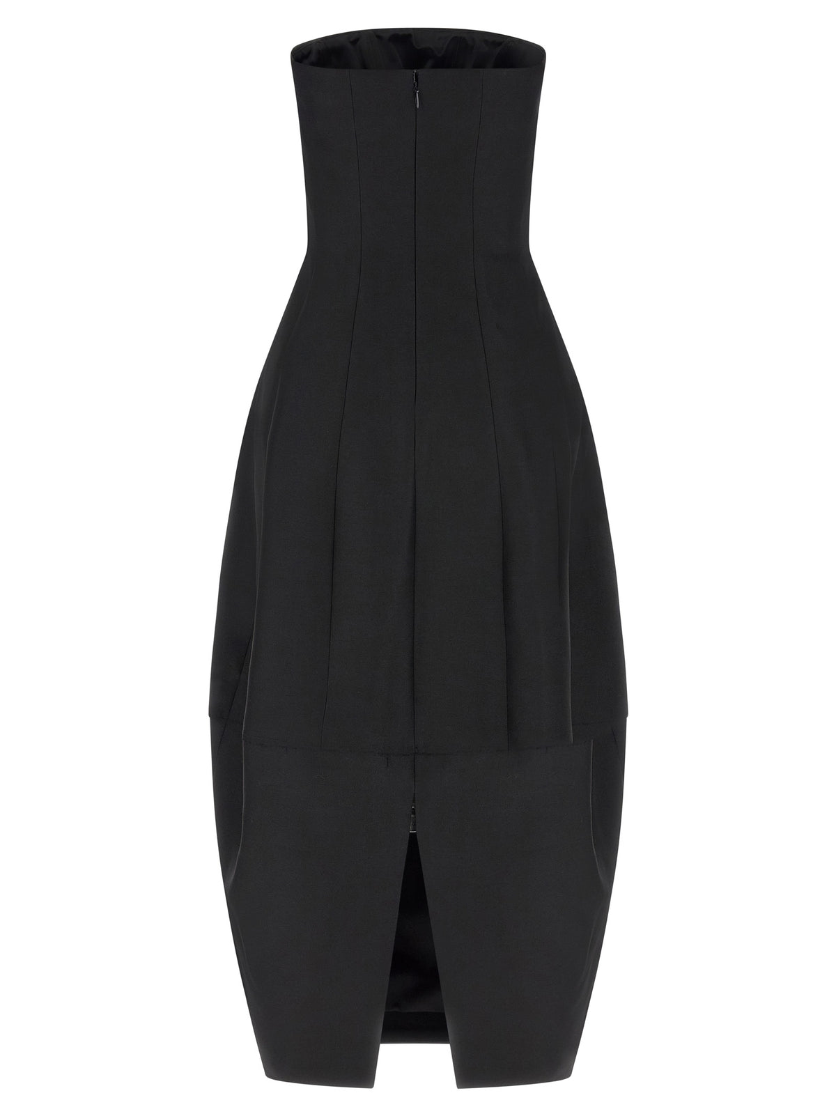 Robe longue en laine noire Khaite