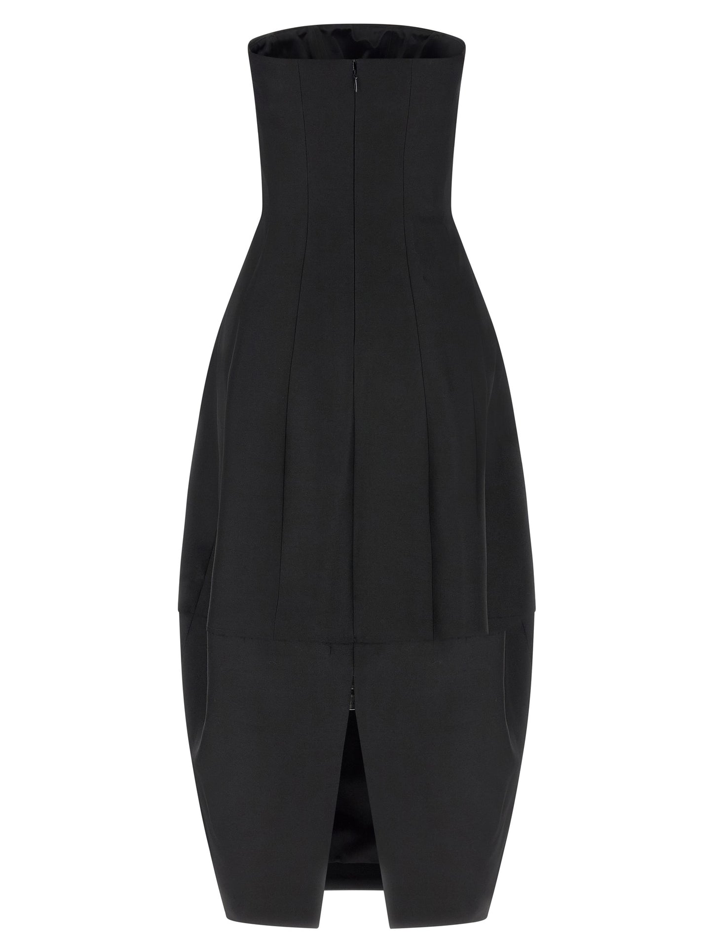 Robe longue en laine noire Khaite