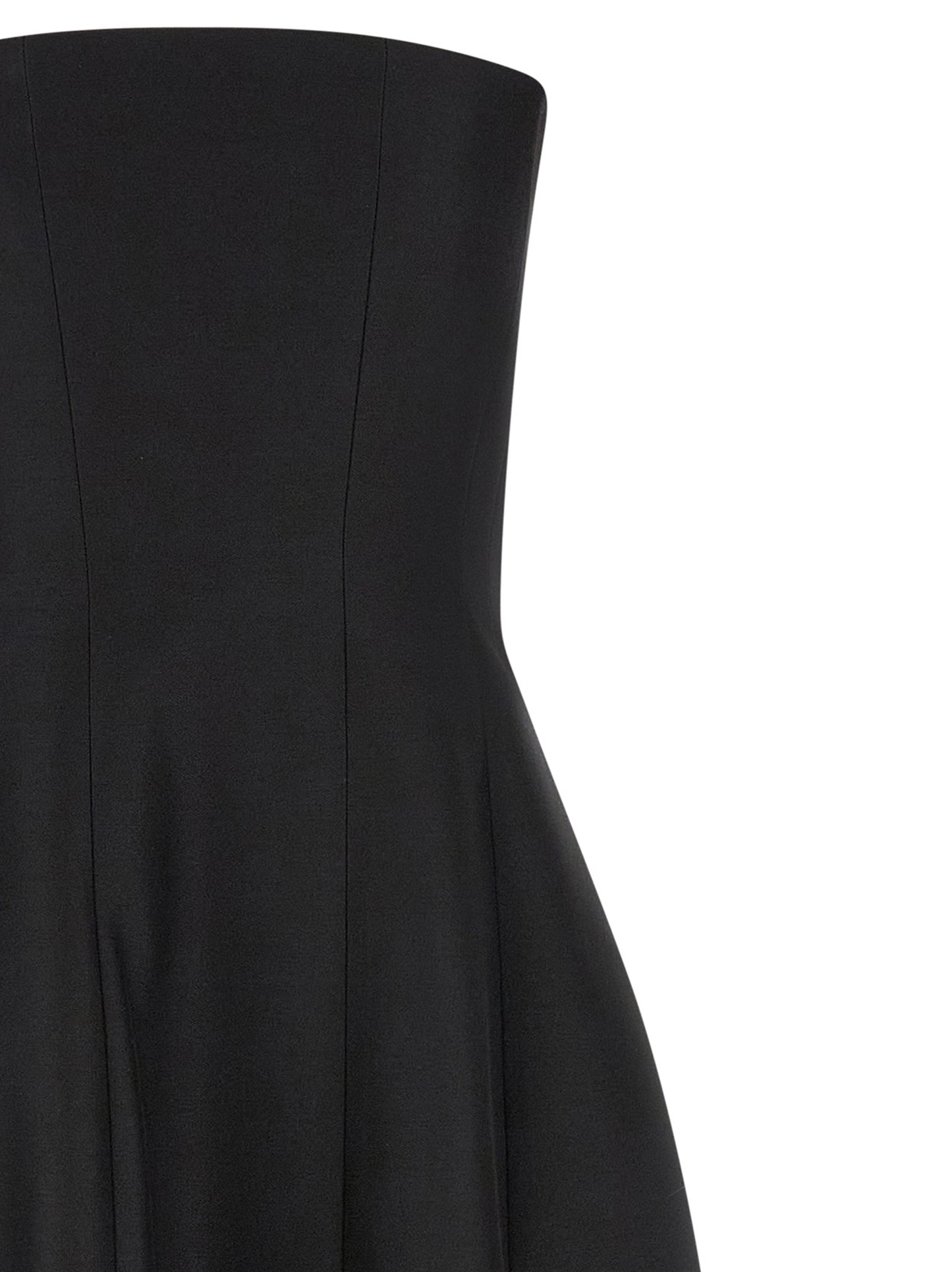 Robe longue en laine noire Khaite