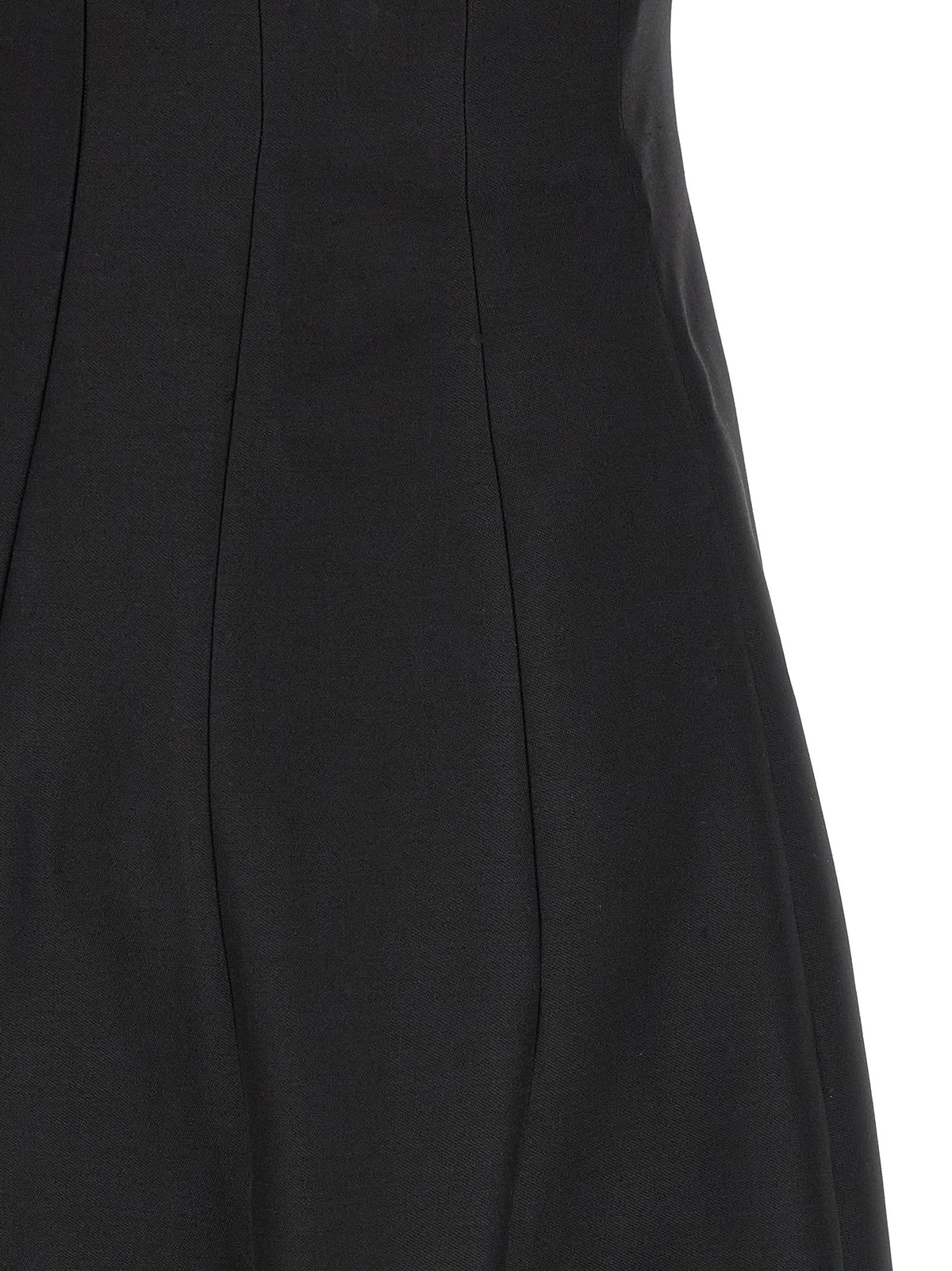 Robe longue en laine noire Khaite