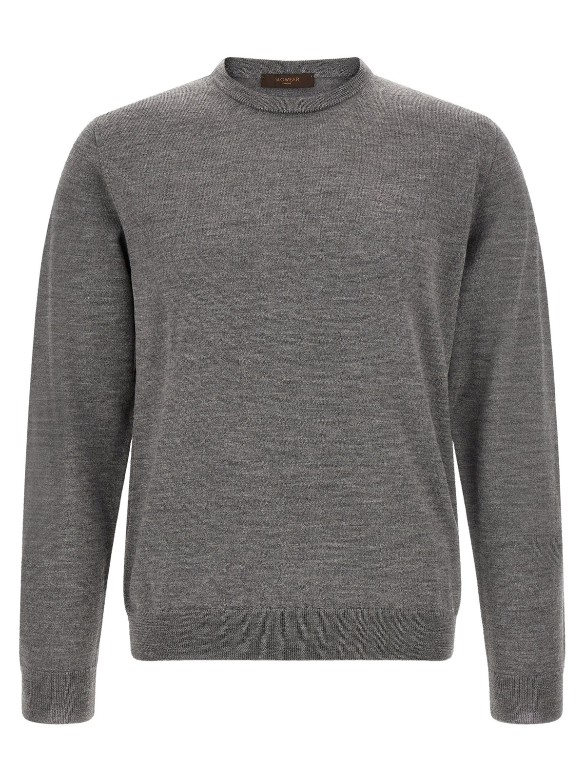 ZANONE Cardigan gris en laine vierge