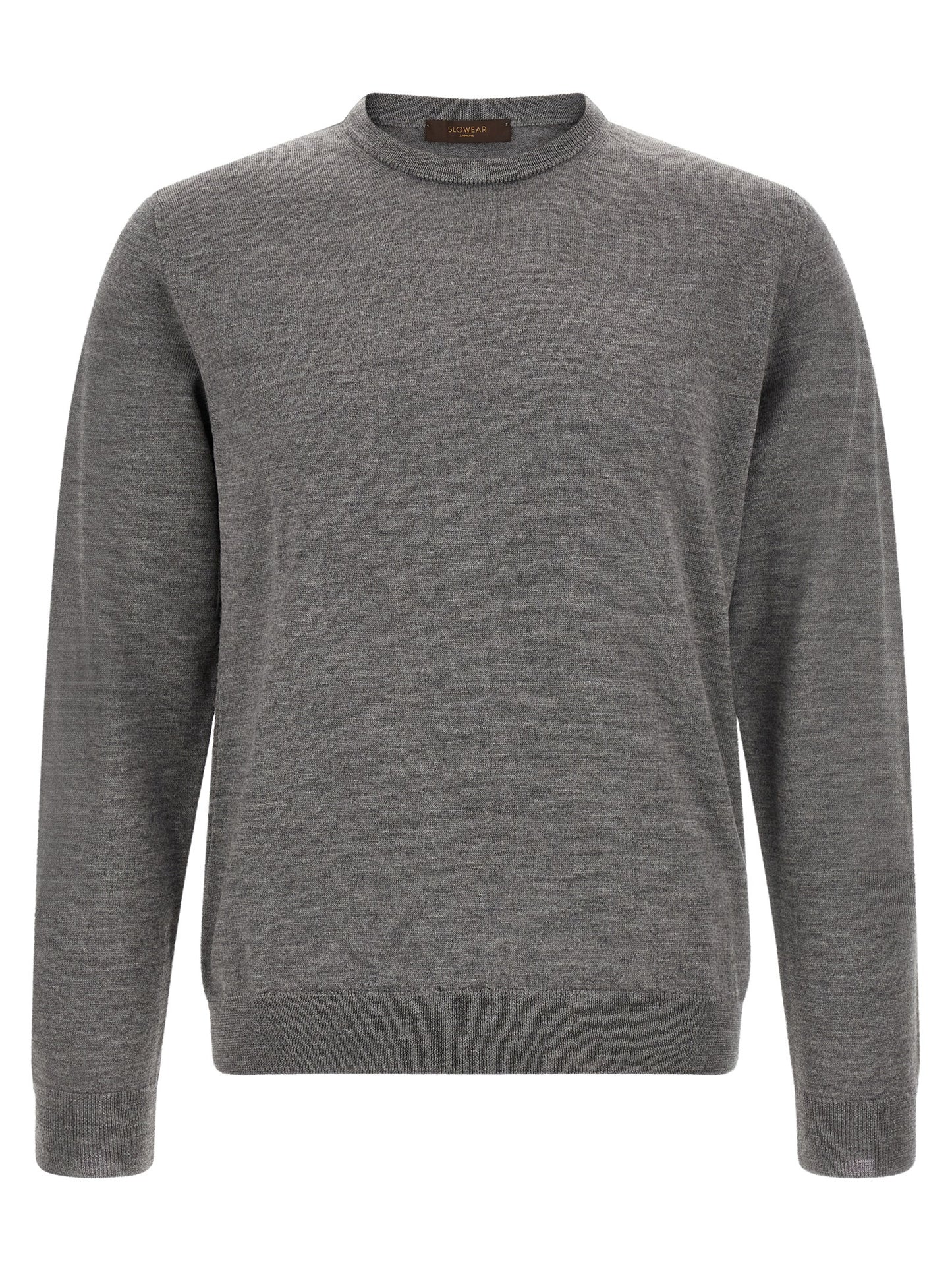 ZANONE Cardigan gris en laine vierge