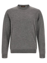 ZANONE Cardigan gris en laine vierge