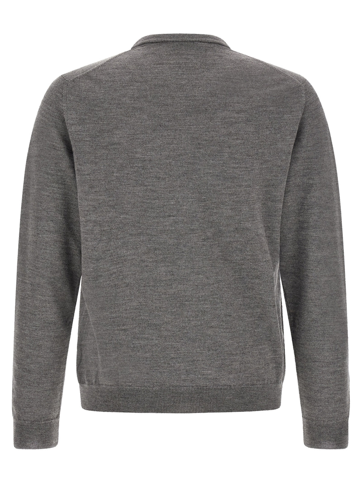 ZANONE Cardigan gris en laine vierge