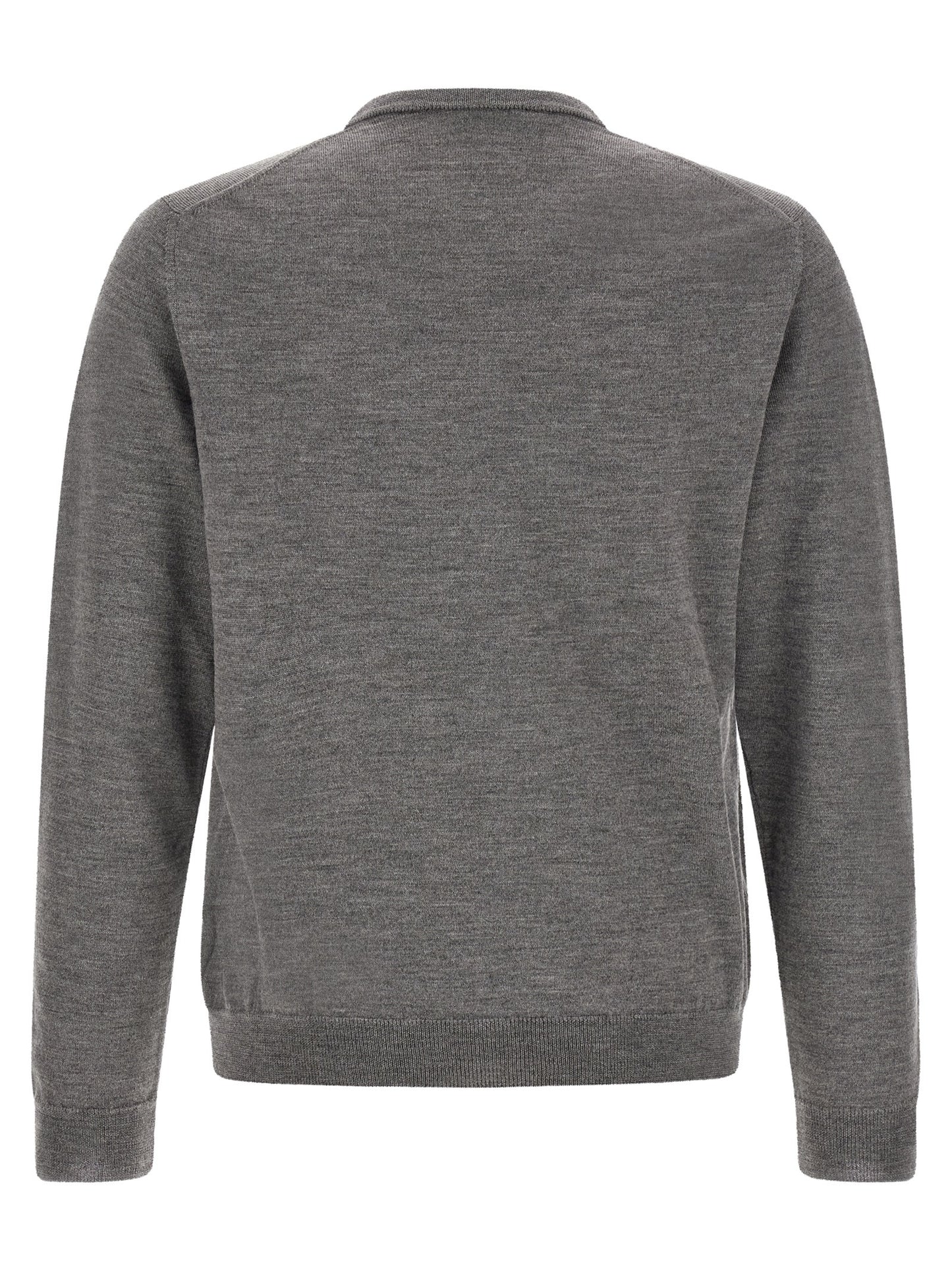 ZANONE Cardigan gris en laine vierge