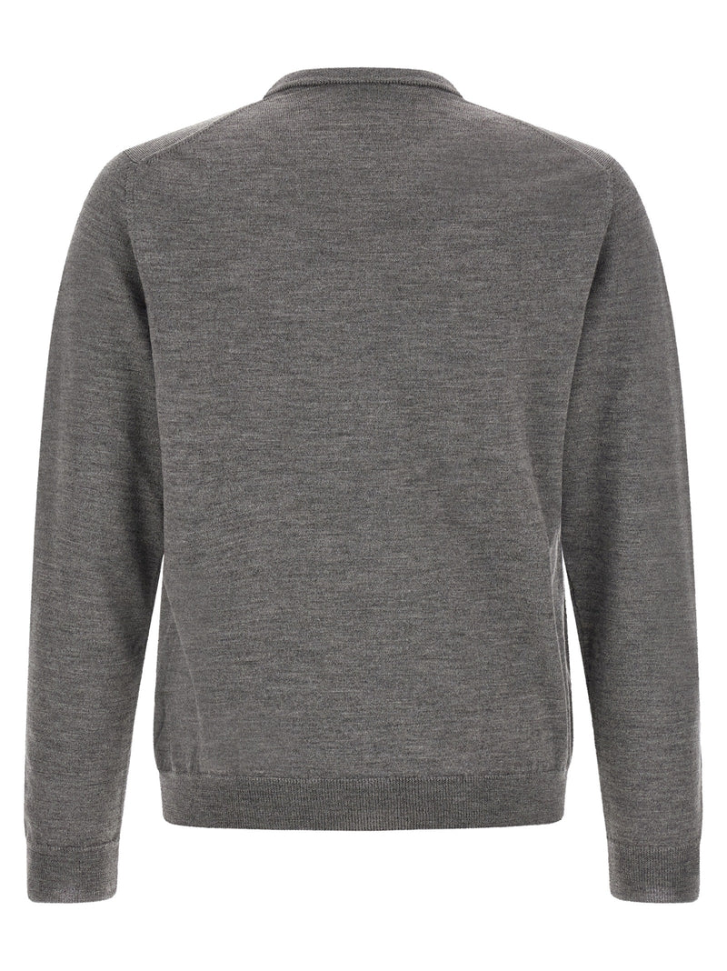 ZANONE Gray Virgin Wool Cardigan