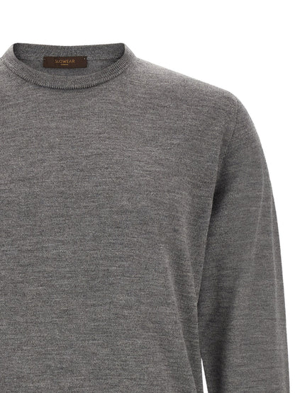 ZANONE Cardigan gris en laine vierge
