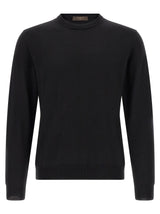 ZANONE Cardigan noir en laine vierge