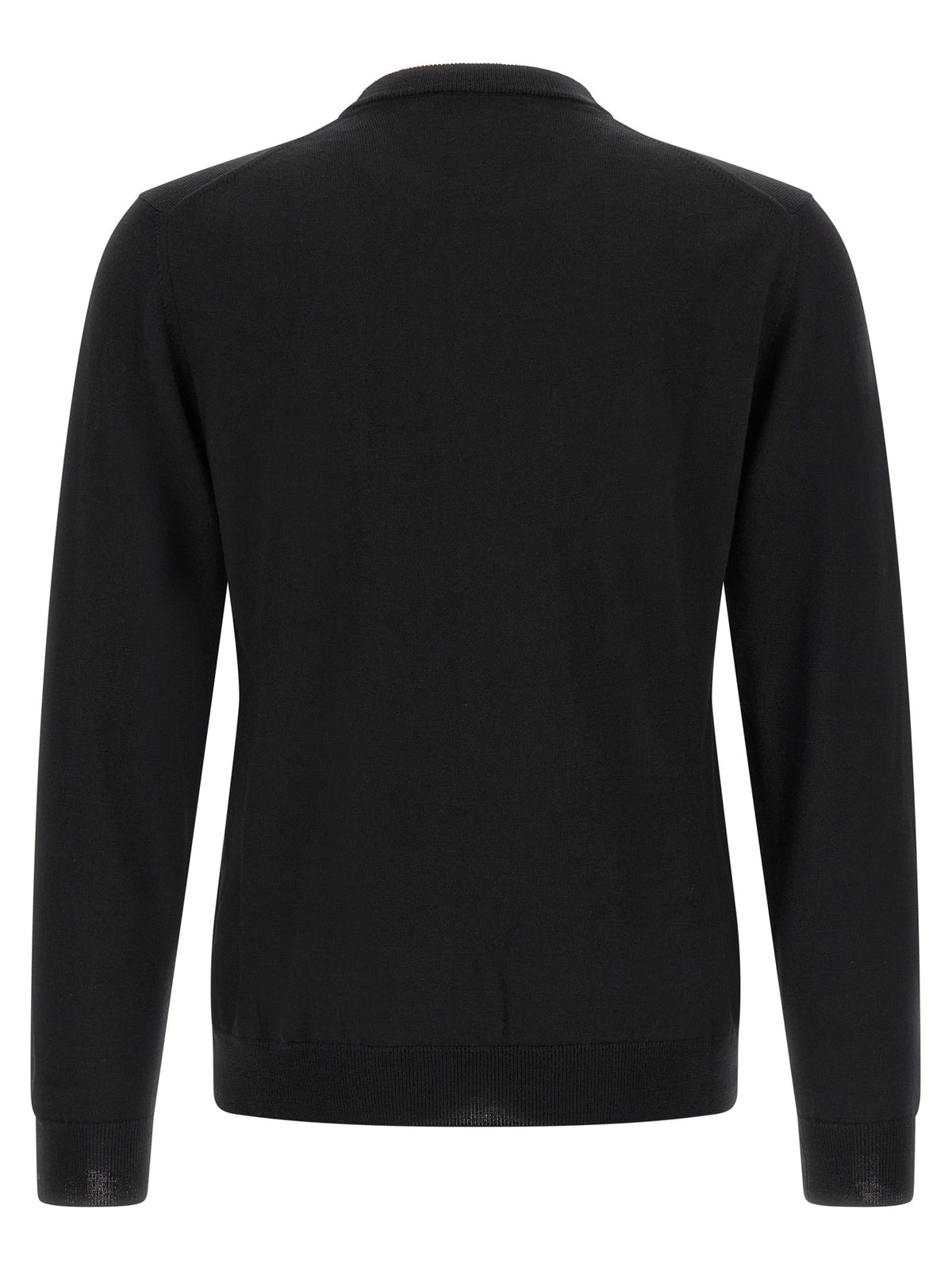 ZANONE Cardigan noir en laine vierge