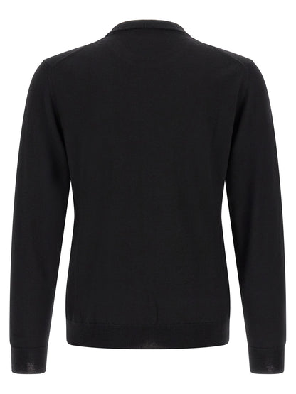 ZANONE Black Virgin Wool Cardigan