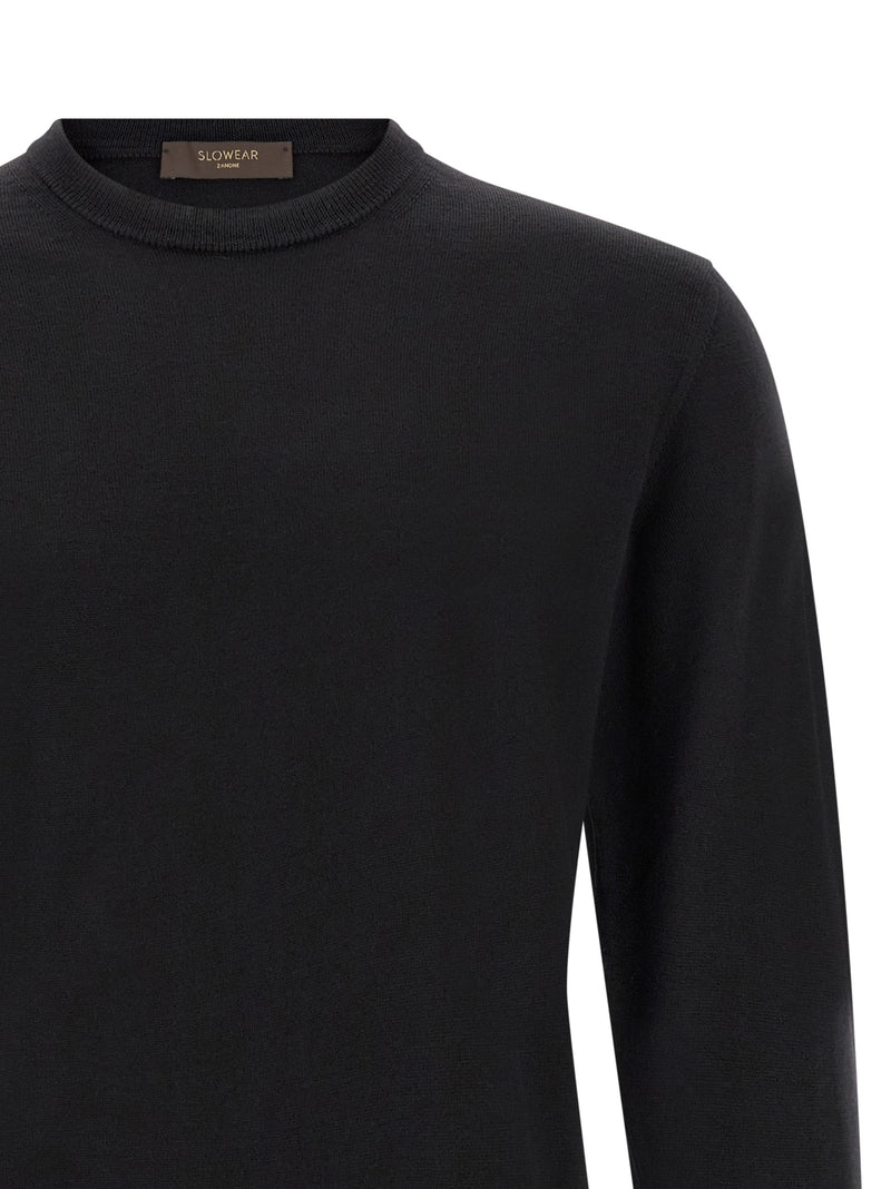 ZANONE Black Virgin Wool Cardigan