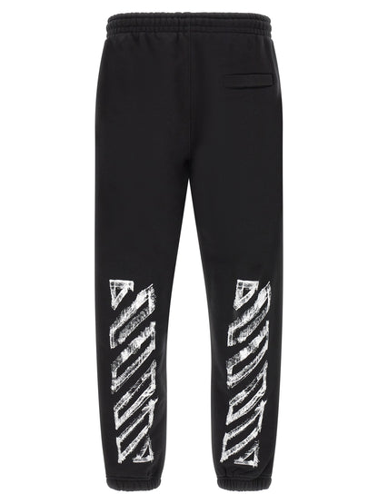 Off-White Black Cotton Joggers (Workout Pants)