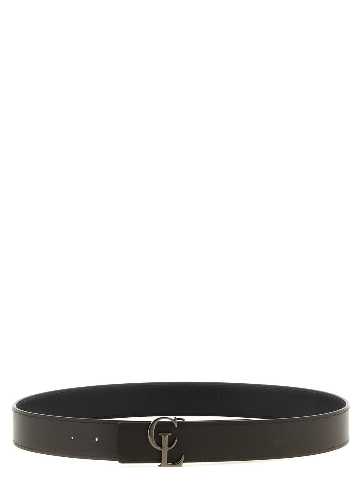 Ceinture Christian Louboutin en cuir de veau multicolore