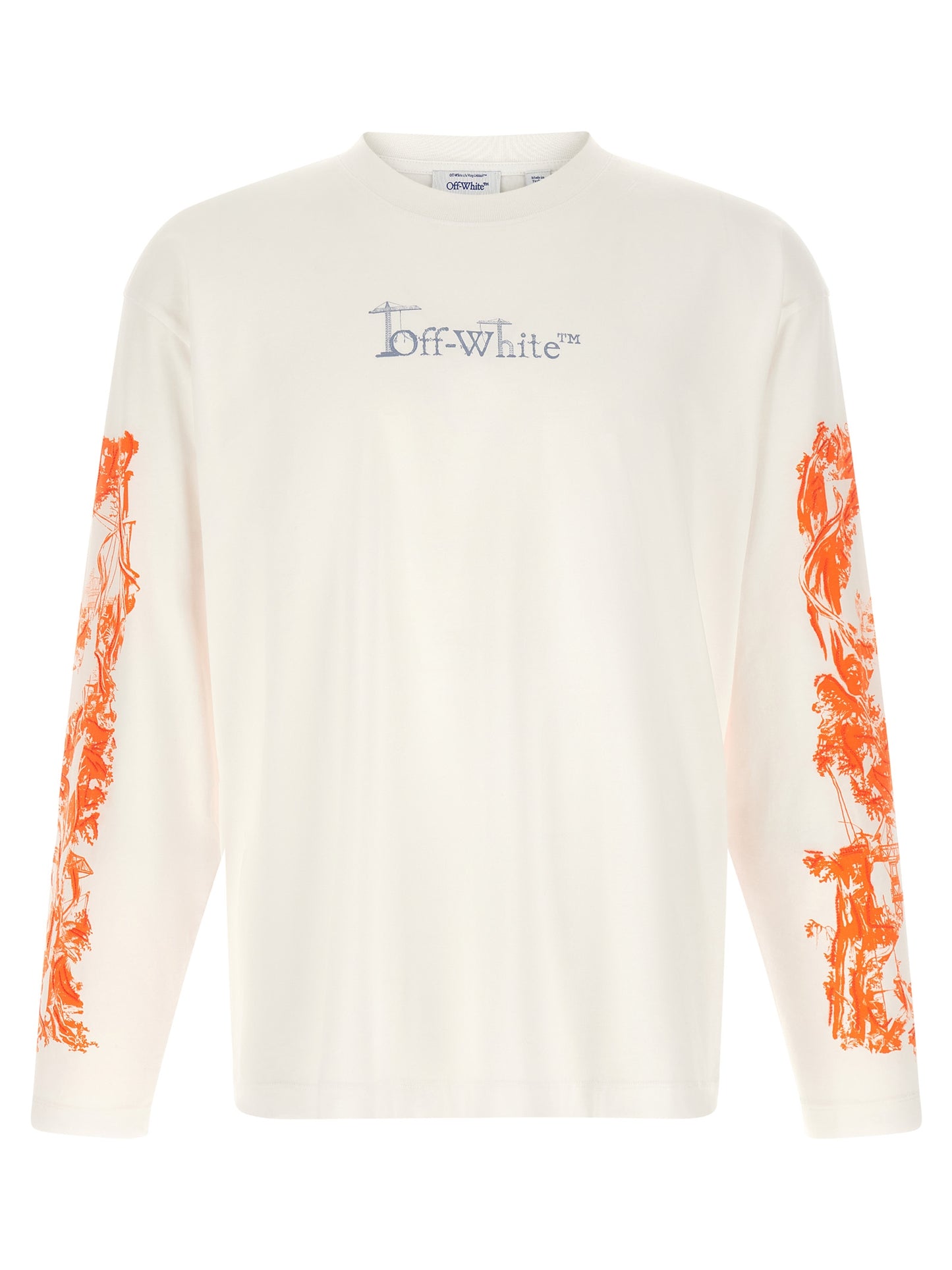 T-shirt en coton blanc cassé