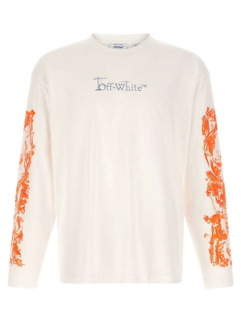 T-shirt en coton blanc cassé