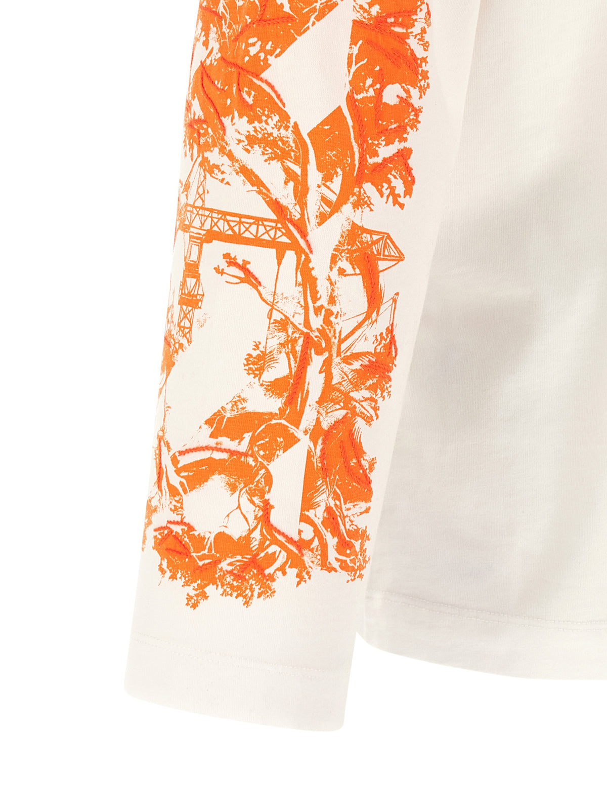 T-shirt en coton blanc cassé
