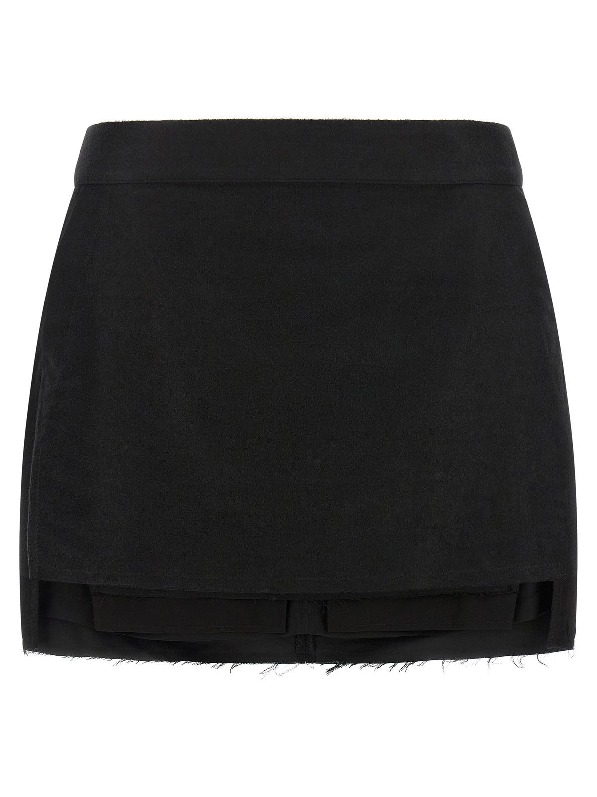 Jupe longue en ramie noire Rick Owens