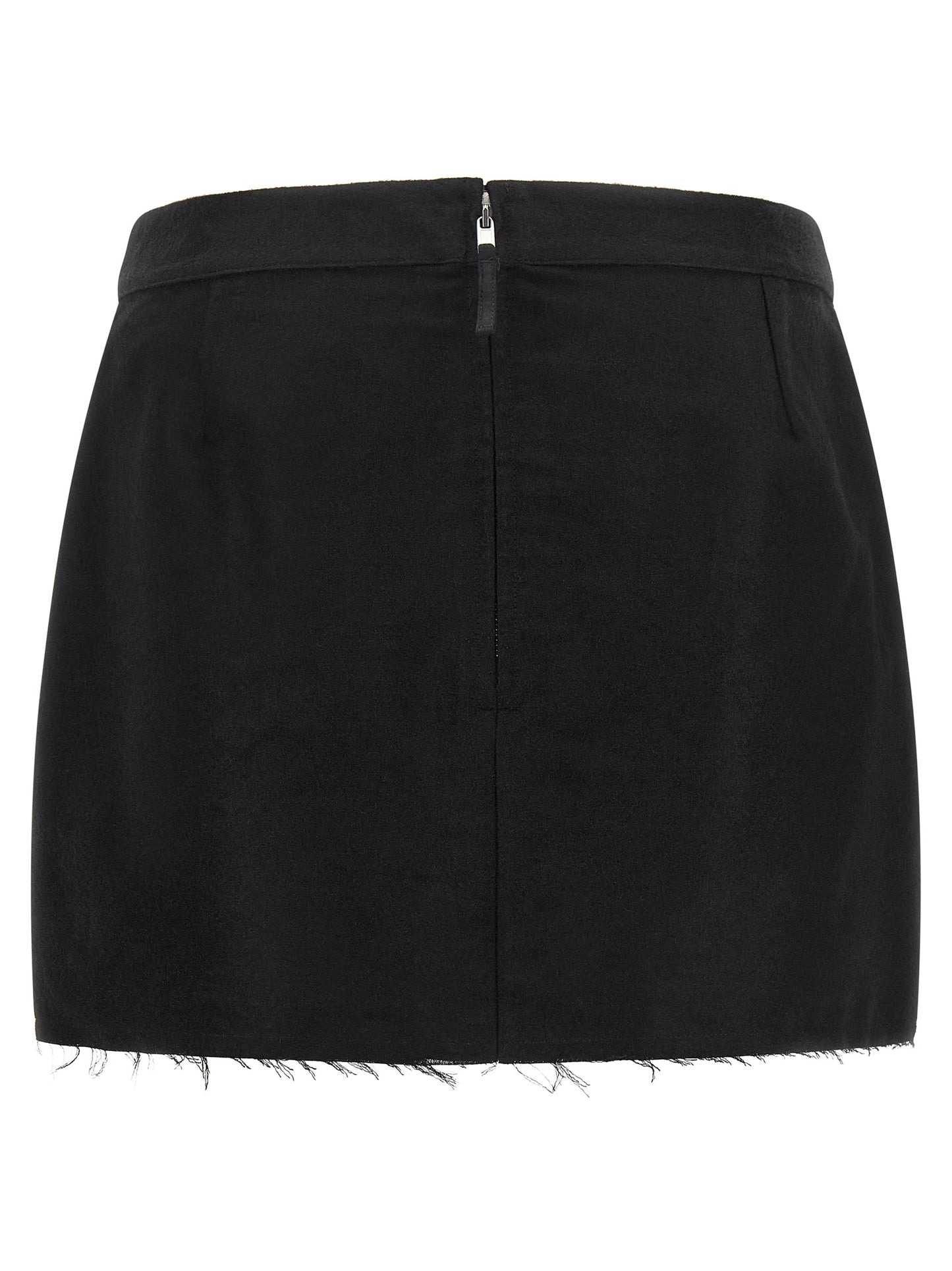 Jupe longue en ramie noire Rick Owens