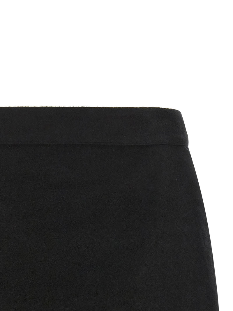 Jupe longue en ramie noire Rick Owens