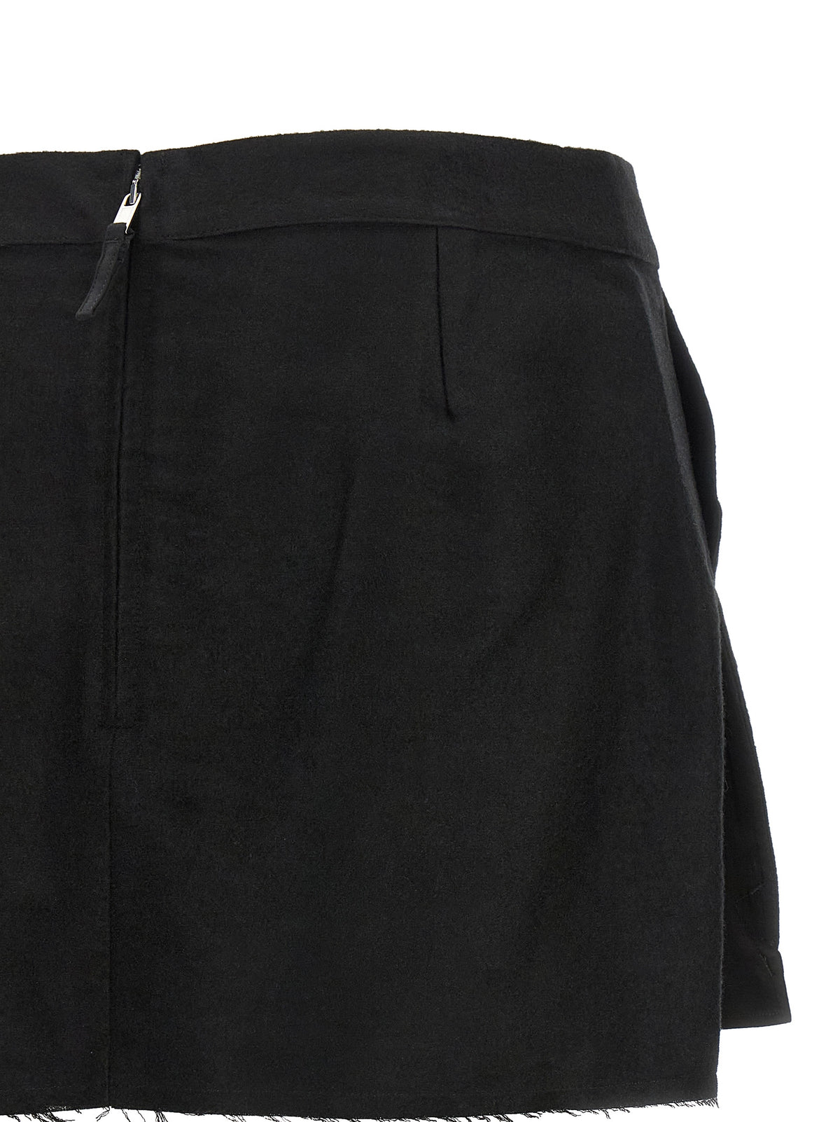 Jupe longue en ramie noire Rick Owens