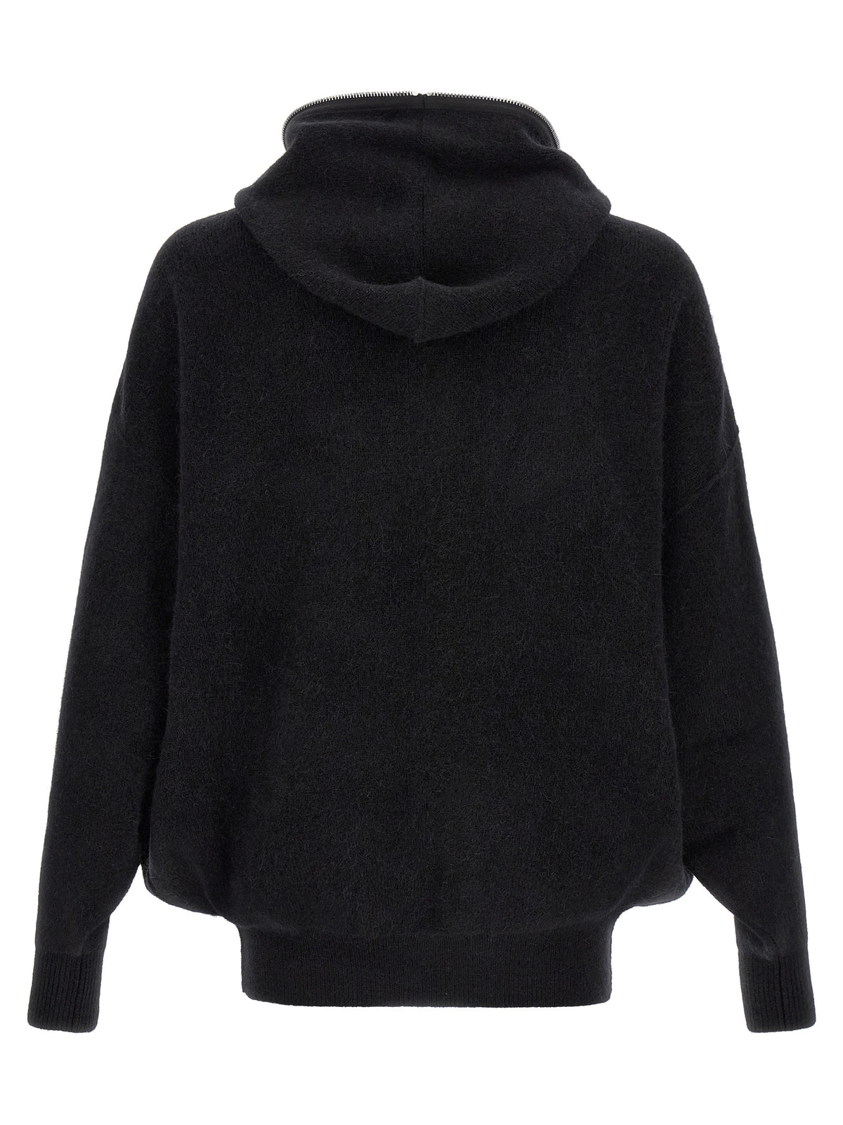 Sweat-shirt noir en plumes de marabout Rick Owens