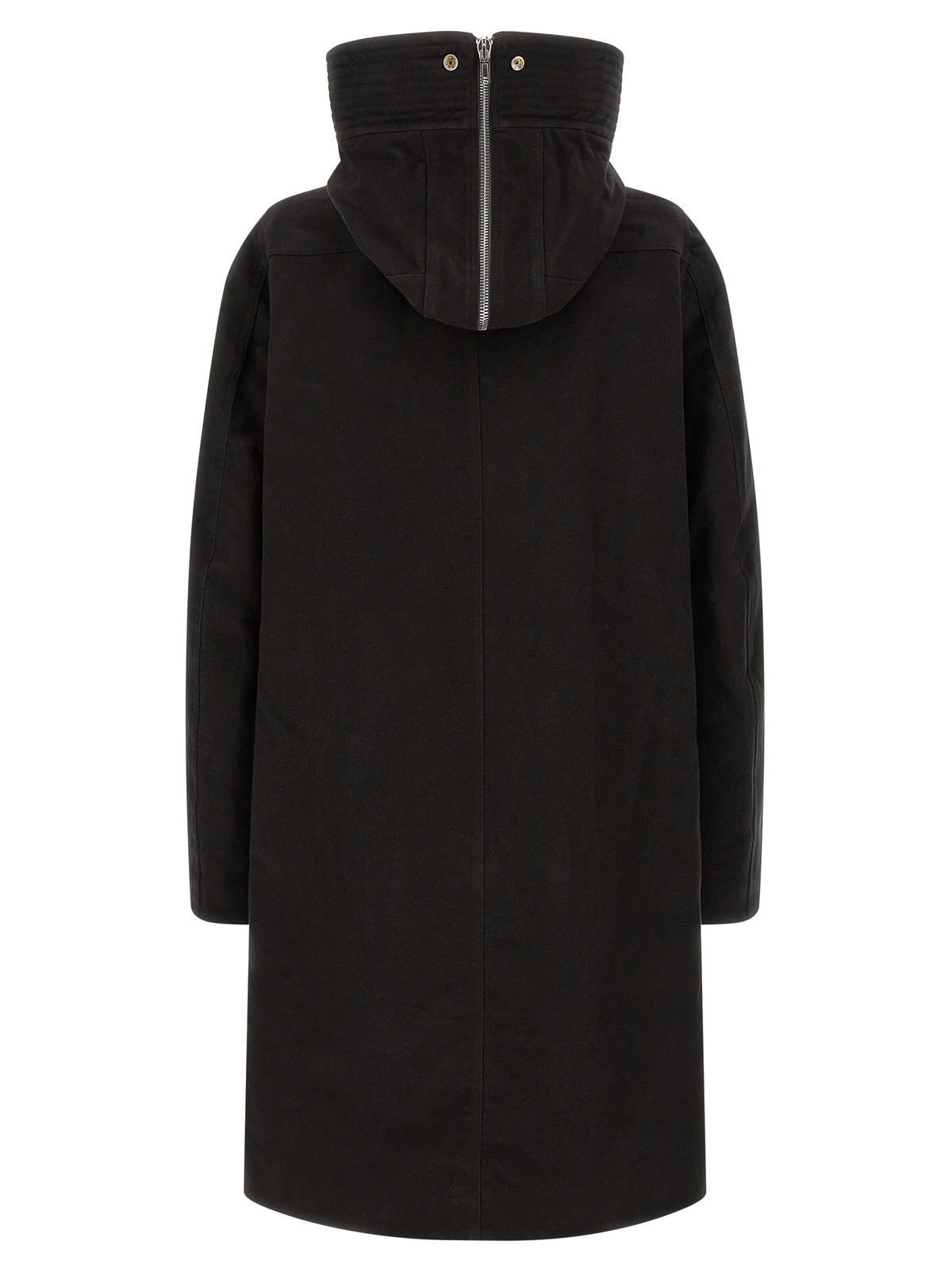 Parka Rick Owens en coton noir