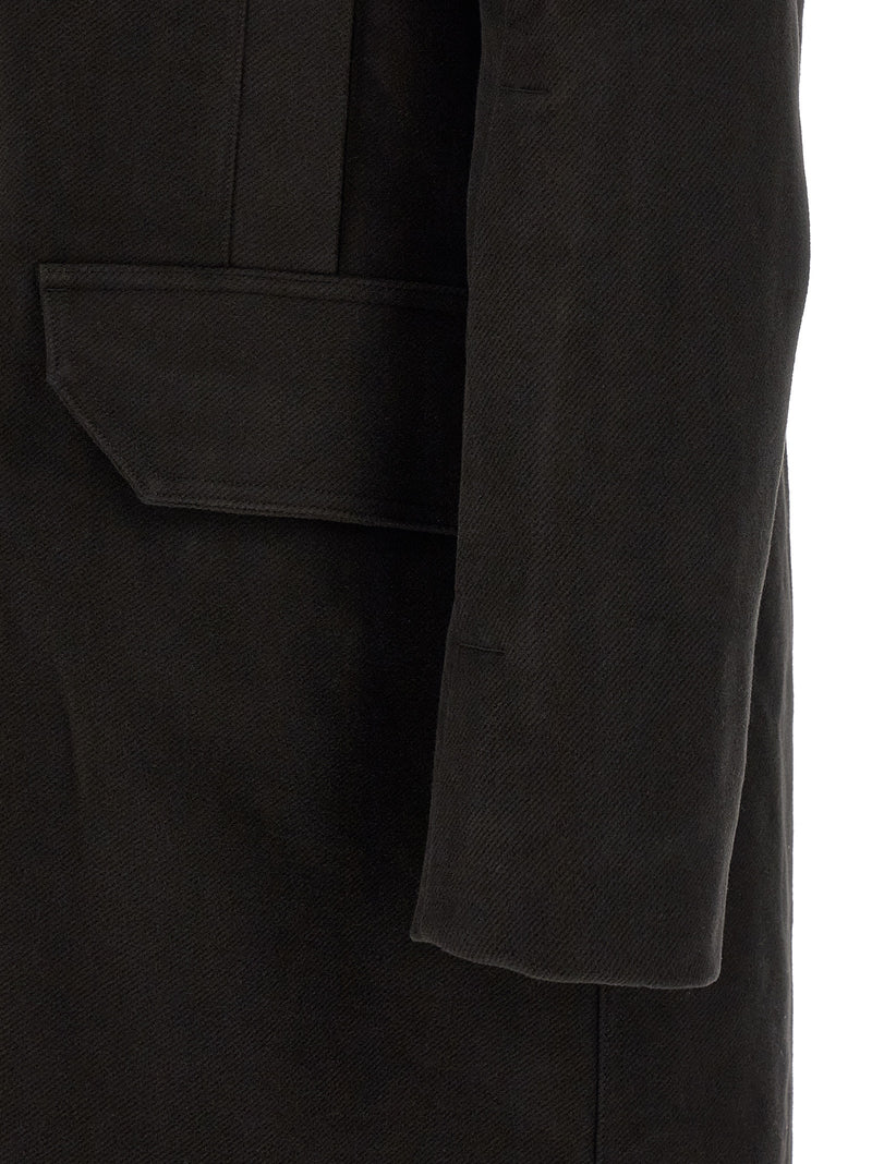 Parka Rick Owens en coton noir
