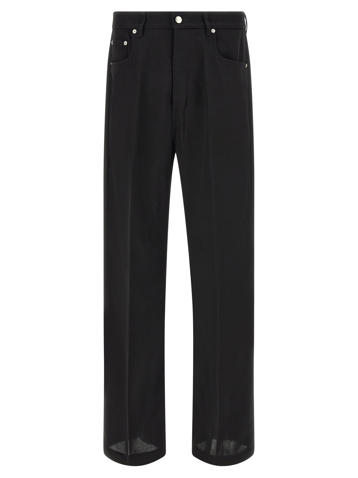 Jean ample en coton noir Rick Owens