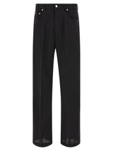 Jean ample en coton noir Rick Owens