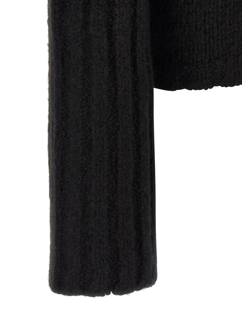 Cardigan en cachemire noir Rick Owens