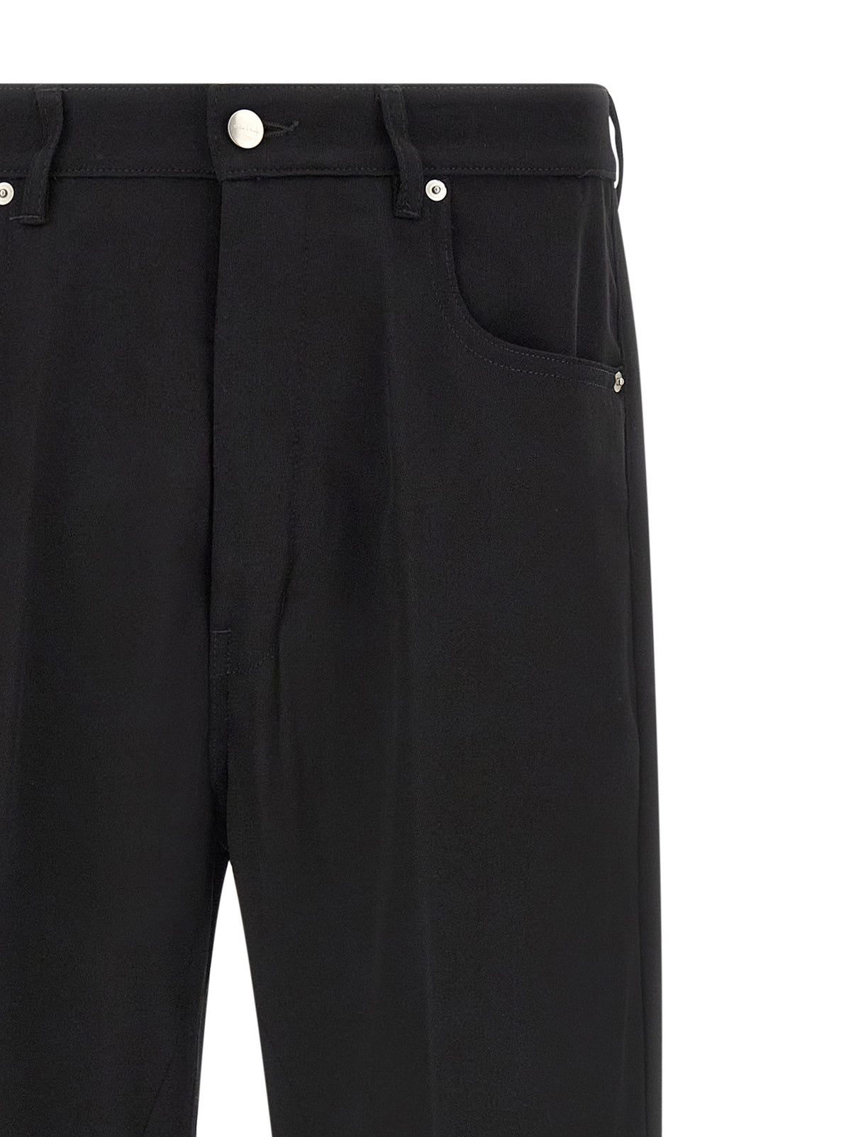 Jean ample en coton noir Rick Owens