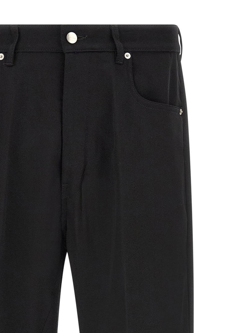 Jean ample en coton noir Rick Owens
