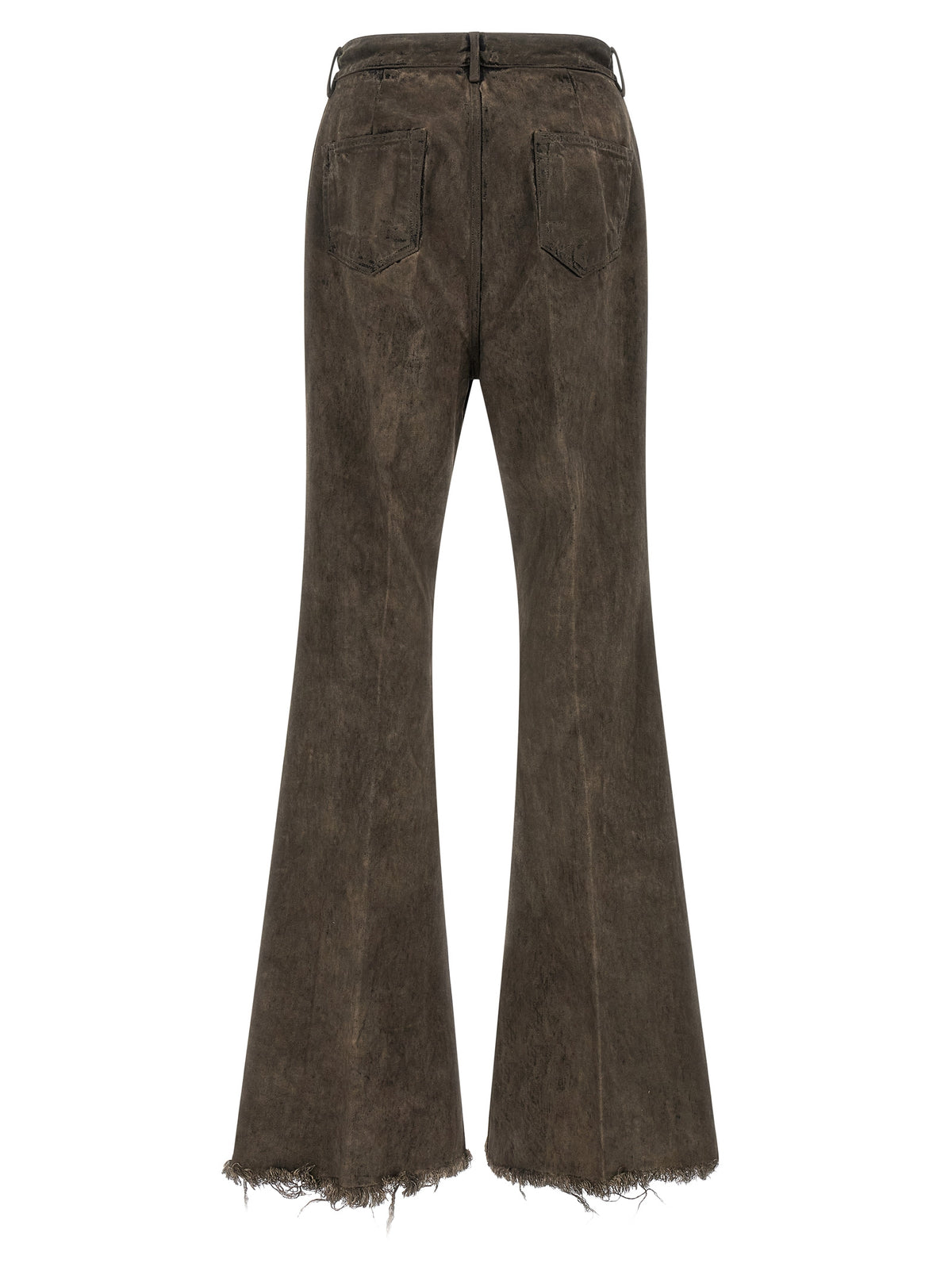 Jeans bootcut Rick Owens en coton gris