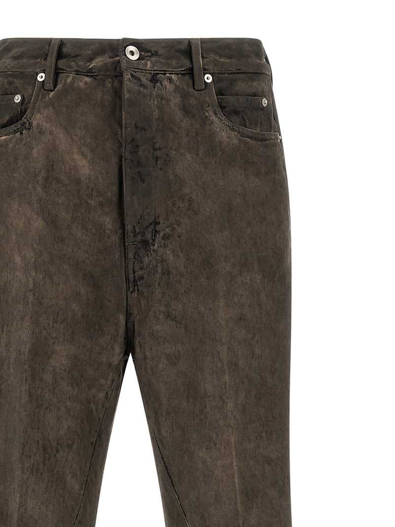 Jeans bootcut Rick Owens en coton gris