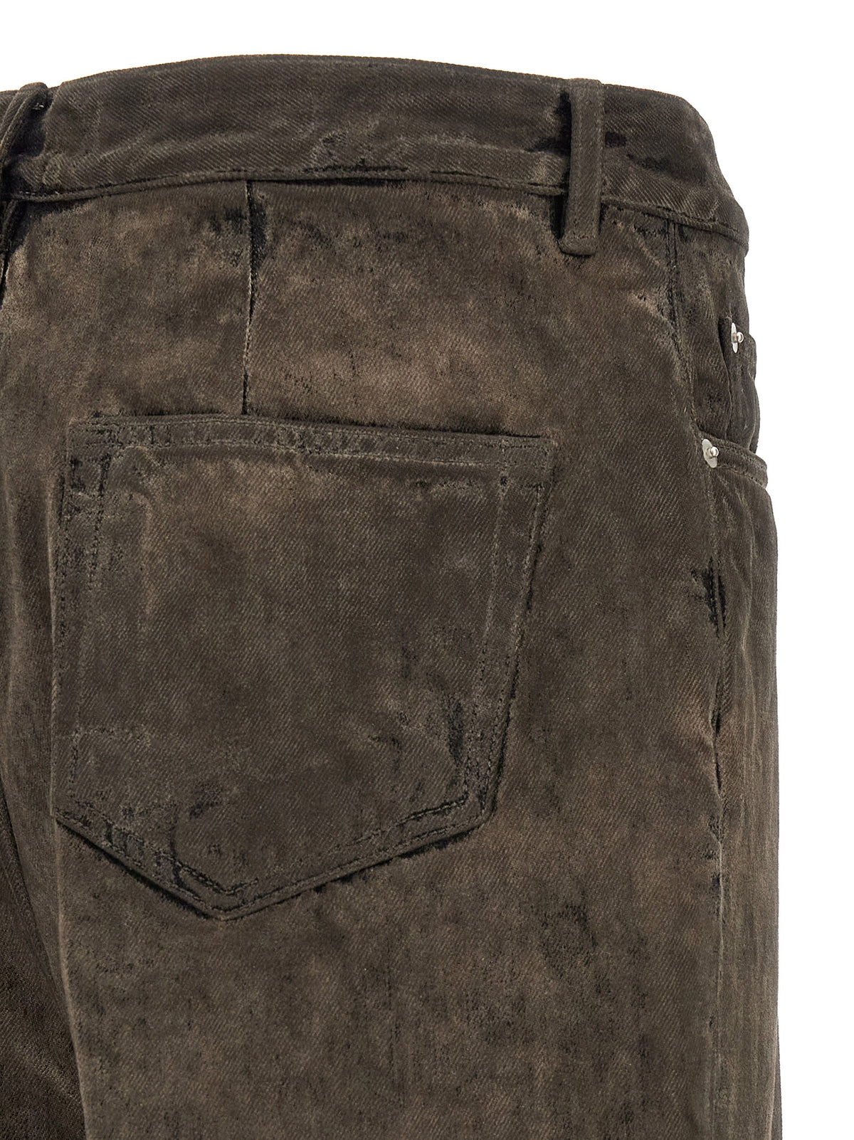 Jeans bootcut Rick Owens en coton gris