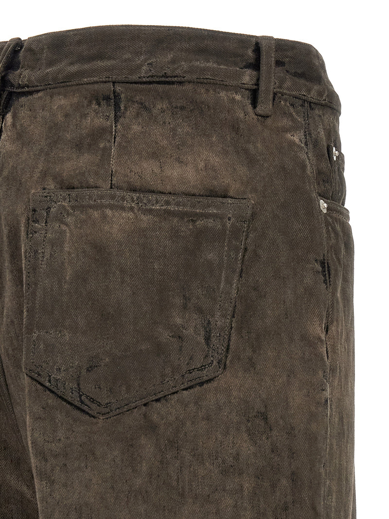 Jeans bootcut Rick Owens en coton gris