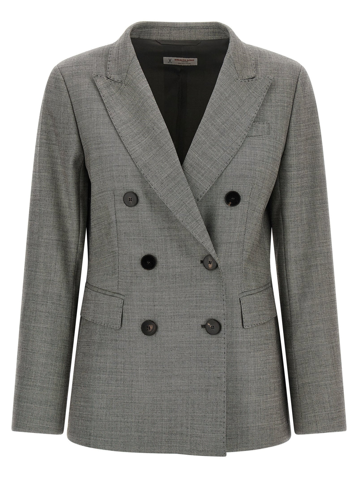Blazer en laine grise Alberto Biani