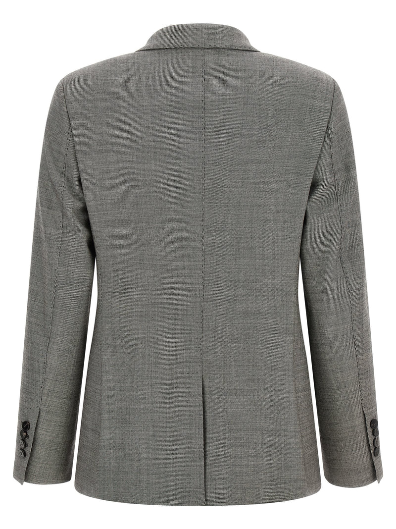 Blazer en laine grise Alberto Biani