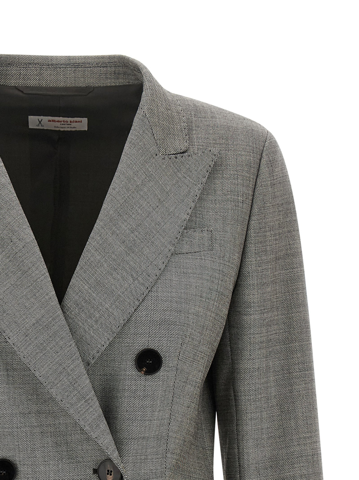 Blazer en laine grise Alberto Biani