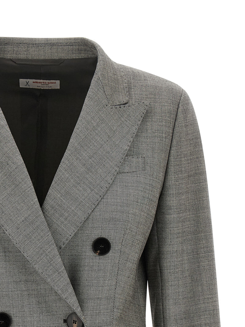 Blazer en laine grise Alberto Biani