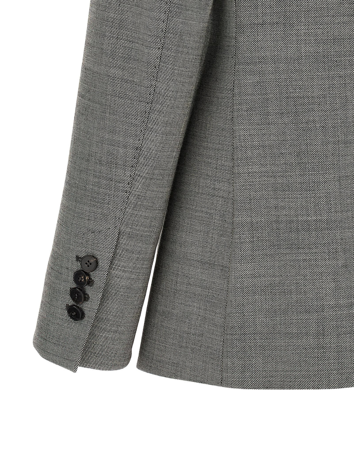 Blazer en laine grise Alberto Biani