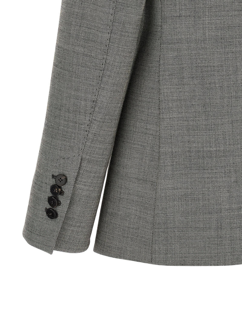 Blazer en laine grise Alberto Biani