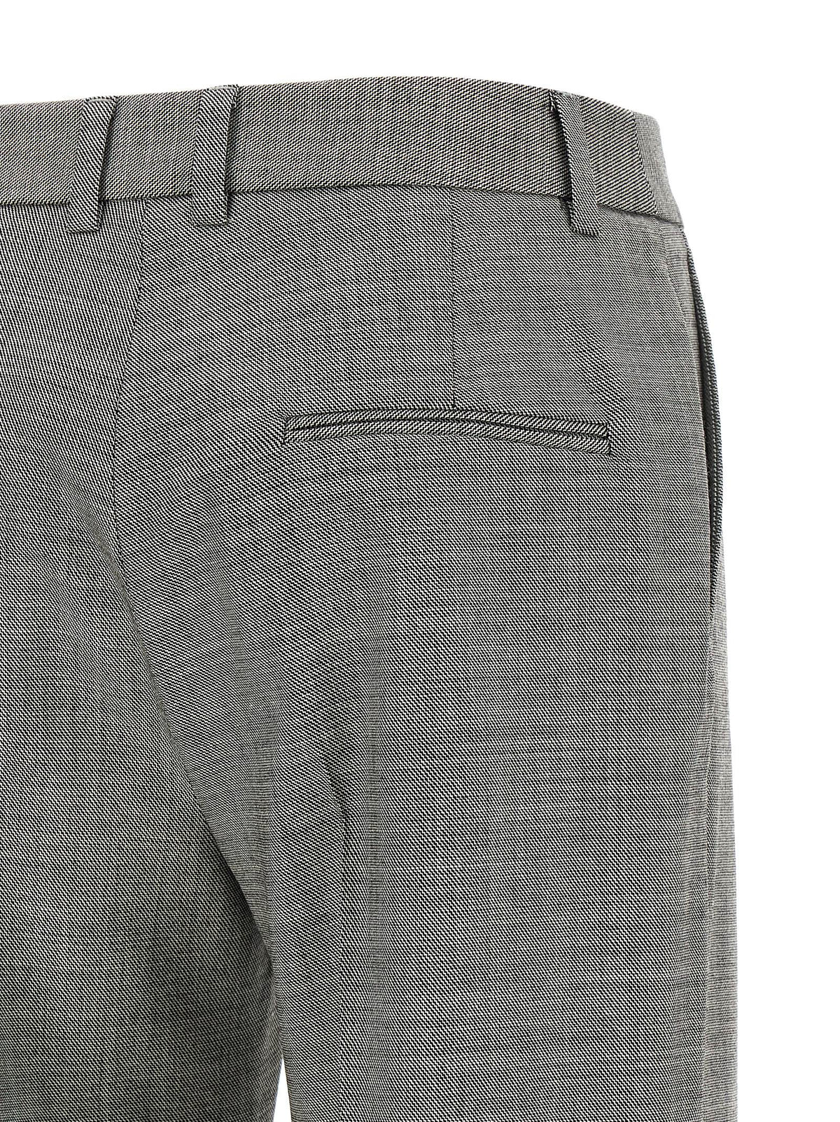Pantalon évasé en laine gris Alberto Biani