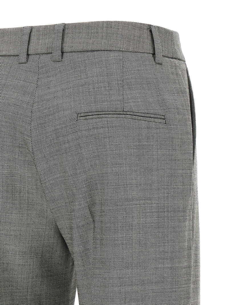 Pantalon évasé en laine gris Alberto Biani