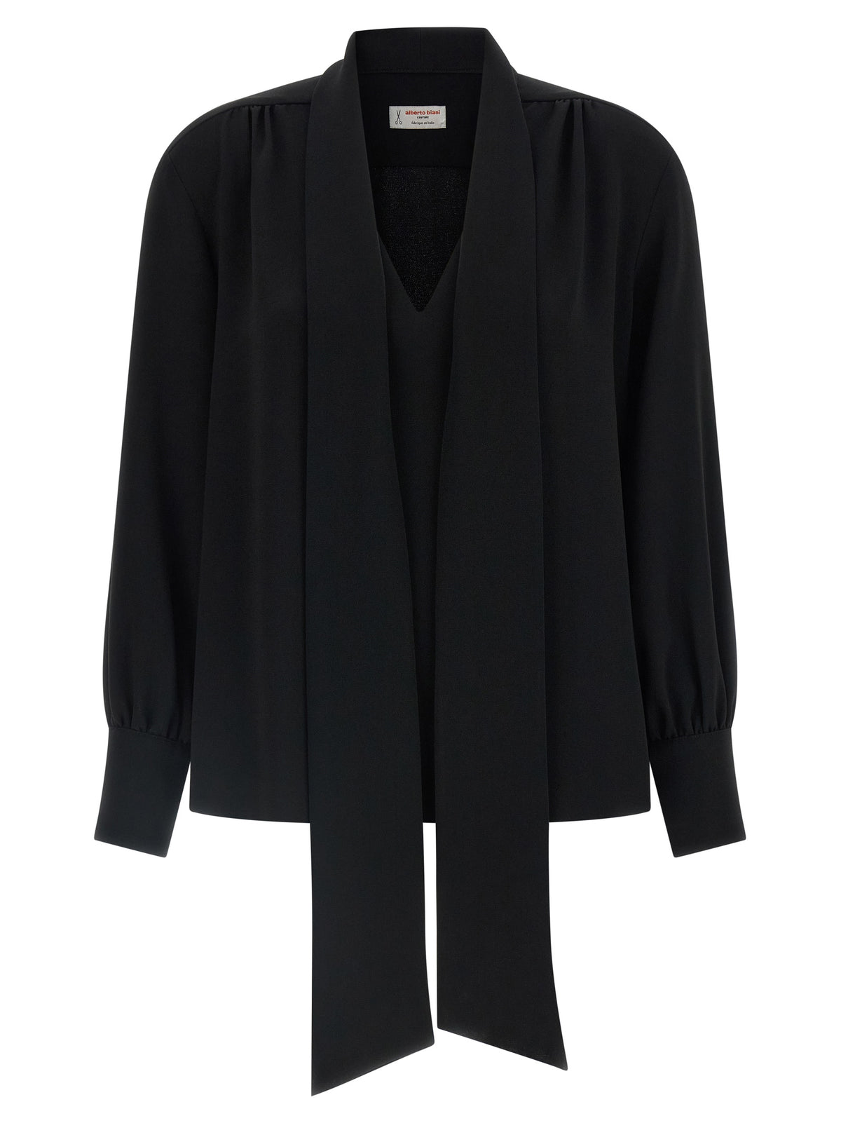 Alberto Biani Blouse noire en triacétate