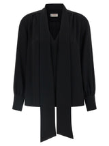 Alberto Biani Blouse noire en triacétate