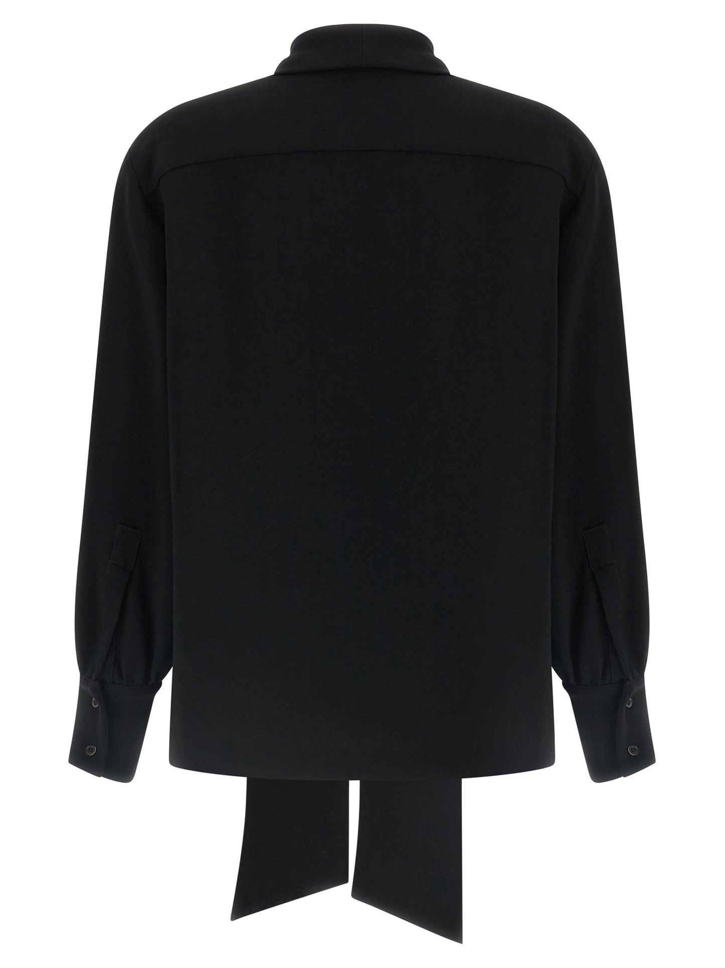 Alberto Biani Black Triacetate Blouse