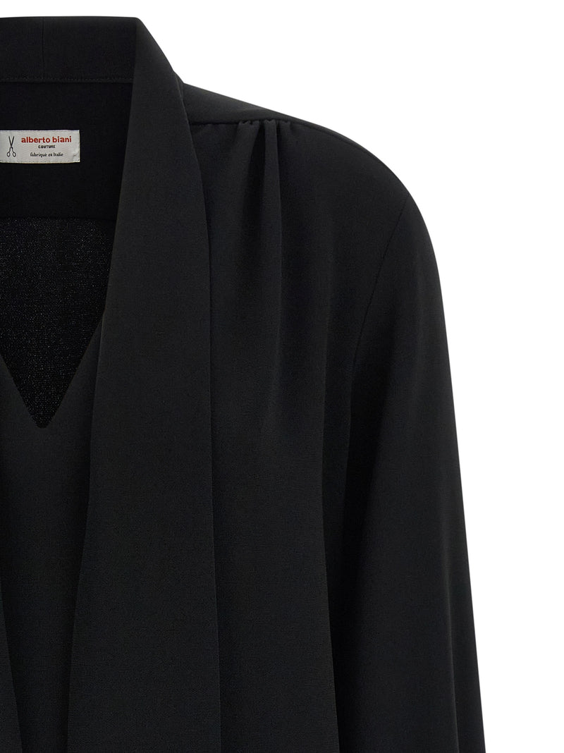 Alberto Biani Blouse noire en triacétate